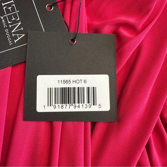 IEENA by Mac Duggal Hot Pink Strapless Ruched Mini Dress | Style 11565 | Size 6 - Picture 8 of 12